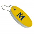 Graphics More Madonna University Secondary Logo Floating Keychain Oval Foam Fishing Boat Buoy Key Float 
