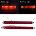 2pc 15 11 Led Red Sealed Waterproof Light Bar Trailer Truck Rv Stop Tail Rear Brake Turn Signal