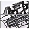 G-plus Front Bumper Mesh Grille Grill W Led Light Bar Compatible With Polaris Rzr Pro Xp 2020 2021 2022 2023