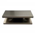Crl Brushed Nickel No-drill Fixed Panel Glass Clamp For 3 8 Or 5 16 