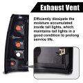 G-plus Clear Tail Lights Compatible With 2003 2004 2005 2006 Chevy Silverado Pickup Red Gm2800174 Gm2801174