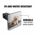 Golden Retriever Puppy Dog Knotty Blanket Tow Trailer Hitch Cover Plug Insert
