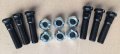 Wantone Racing 6pcs 9 16 -18 X 2 32 In Uhl Length 0 622 Knurl Press-in Wheel Studs With Lug Nuts Replacement For 5 200 To 7 