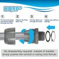 Hqrp 8-pack 1 2-inch Nonmetallic Plastic Liquid Tight Connector 180 Degree Straight Electrical Conduit Fitting Ul Listed