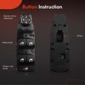 A-premium Master Power Window Switch Compatible With Bmw X1 F48 2014-2019 X2 F39 2016-2019 X5 F15 2008-2012 F85 2013-2018 X6