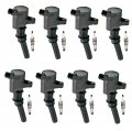 Ena Set Of 8 Platinum Spark Plug And Ignition Coil Pack Ford F150 V8 4 6l 2009 2010 Replacement For Fd503 Dg481 Dg491 Dg508 