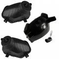 Caltric Right Left Middle Headlight With Bulb Compatible Polaris Sportsman 850 Xp Touring Forest Sp