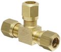 Weatherhead 1464x6 Air Brake Tubing Union Tee 3 8 In Tube Od Brass Compression Fitting For Nylon Tubes 90 Degrees Angle 