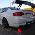 Secosautoparts Carbon Fiber Car Bumper Fin Canard Splitter Diffuser Valence Spoiler Lip Black