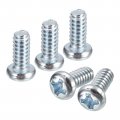 6-32x5 16 Pan Head Phillips Machine Screws 50pcs Zinc Plated Carbon Steel Cross Fully Threaded Bolts 