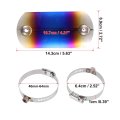 X Autohaux 1 Set Universal Motorcycle Atv 5 63 Exhaust Muffler Pipe Heat Shield Cover Guard Protector Multicolor