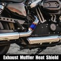 X Autohaux 1 Set Universal Motorcycle Atv 5 63 Exhaust Muffler Pipe Heat Shield Cover Guard Protector Multicolor