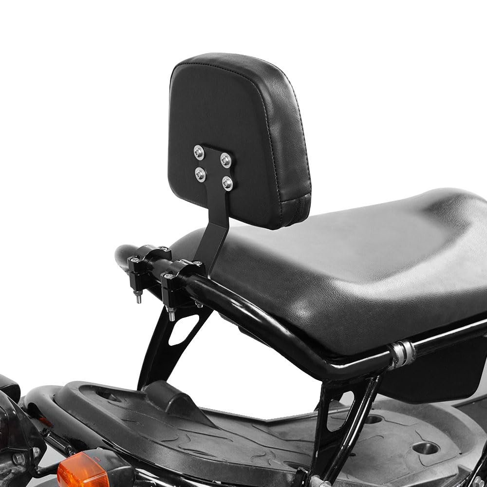Motorcycle Rear Backrest For Ruckus Zoomer Nps50 2003 2024 Passenger Or Front Rider Lumbar Support Sissy Bar Aluminium And