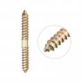 Uxcell 8x70mm Hanger Bolts 24pcs Double Ended Self-tapping Thread Wood To Dowel Screws For Connecting