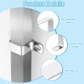 1pcs U Shaped Connector Bracket 100x100mm 304 Stainless Steel Pipe Strap Clamps For Door Shed Closed Bar Holder Strut Channel