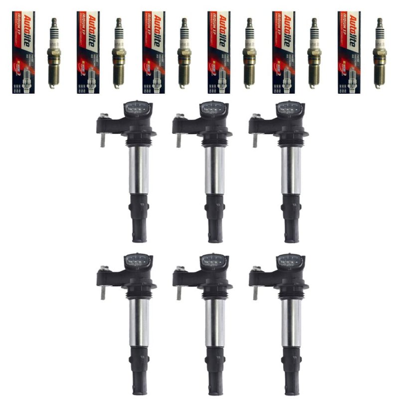 Set Of 6 Spark Plug Xp53 6 Ad Ignition Coils Uf375