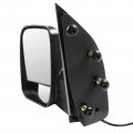 Ocpty Black Driver Side View Mirror Textured With Power Adjustment Manual Folding Heated Compatible For 2003-2013 Ford E-250