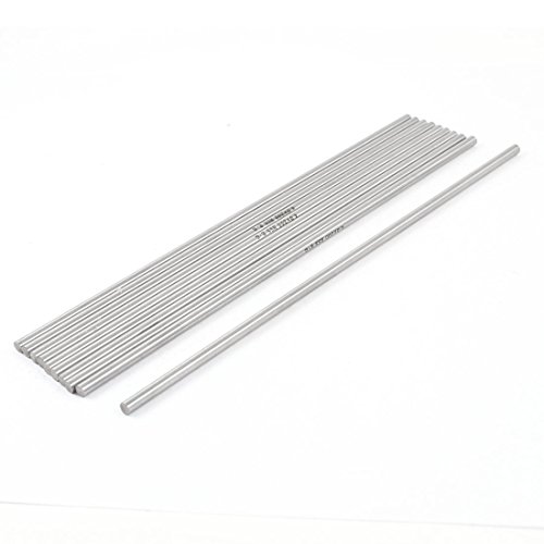 4mm X 200mm Grooving Tool Round Turning Lathe Bars Silver Tone 10 Pcs