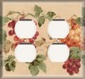Snazzyswitch Decorative Outlet Cover Plate You Like Grapes Double Duplex Receptacle 