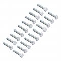 Uxcell Hex Head Screw Bolts Carbon Steel 1 4 -20x1-1 2 Fastener Grade 5 Unc 20pcs