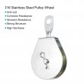 Uxcell 2pcs 115mm Single Pulley Block Iron Hanging Wire Towing Wheel Cable Rope Runner Roller In Zinc Plated