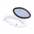 Boat Porthole White Oval Portlight Tempered Glass Opening Window For Marine Yacht Rv 16 X 8a 5 8in Abs 316 Stainless Steel 16in