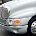 Niuparts Front Turn Signal Light Amber Lens With Led Bulbs Driver Passenger Side Fits 1997-2011 Kenworth T2000