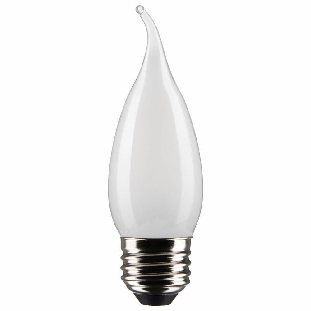 Satco 5 5w Led Ca10 Medium Base Replacement Lamp Pack Of 2 In Traditional Style-4 33 Inches Length And 1 38 Wide-fros
