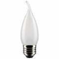 Satco 5 5w Led Ca10 Medium Base Replacement Lamp Pack Of 2 In Traditional Style-4 33 Inches Length And 1 38 Wide-fros