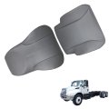 2pcs Gray Seat Cover Front Driver Bottom And Backrest Artificial Leather Replacement For 2001-2007 4200 4300 4400 Air Ride 