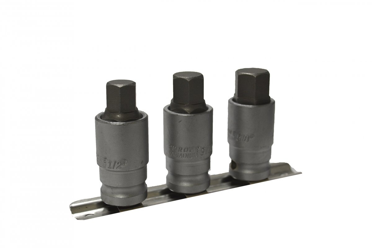 Sae Hex Bit Socket Set 3 8 1 2 Drive