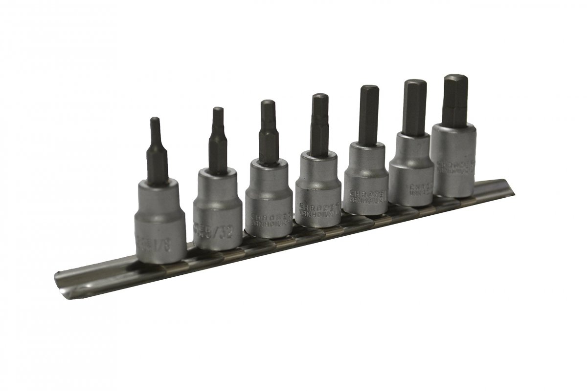 Sae Hex Bit Socket Set 3 8 1 2 Drive