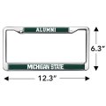 Michigan State University Alumni Logo Full Size Standard License Plate Metal Frame