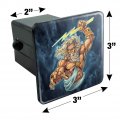 Zeus Greek God Mythology Lightning Tow Trailer Hitch Cover Plug Insert