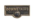 Switch Plate Tags Downstairs Name Signs Labels Cast Brass Renovator S Supply 