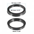 Acropix 70 1mm To 54 Universal Car Hub Centric Rings Black Pack Of 4