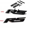 Yoaoo 1x Oem Black Grille Rs Emblem Plus Decal Badge 3d Allloy For Camaro Series All Matte