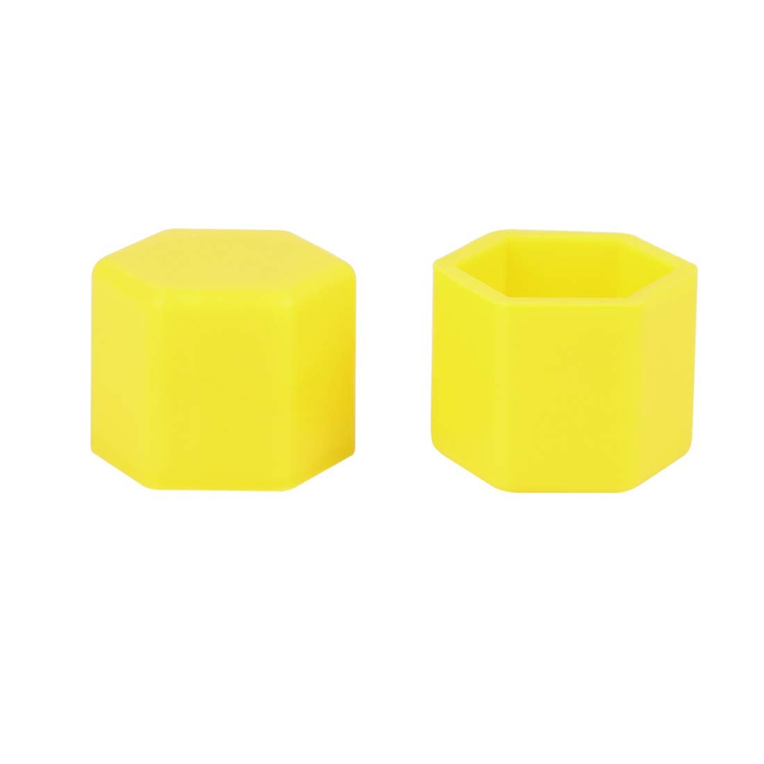 20pcs 21mm Universal Yellow Silicone Wheel Nut Lug Hub Screw Rim Bolt Covers Tyres Caps For Automotive