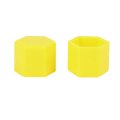 20pcs 21mm Universal Yellow Silicone Wheel Nut Lug Hub Screw Rim Bolt Covers Tyres Caps For Automotive