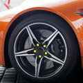 20pcs 21mm Universal Yellow Silicone Wheel Nut Lug Hub Screw Rim Bolt Covers Tyres Caps For Automotive