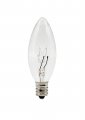 25 Pack Replacement Light Bulbs For Electric Window Candles Candle Lamps Chandeliers 7w E12 Candelabra Clear Torpedo Shape