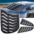 E-cowlboy Rear Side Window Louvers For Ford Mustang 2015 2016 2017 2018 2019 2020 2021 2022 2023 Windshield Sun Shade Cover 