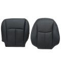 Secos Driver Bottom Top Lean Back Perforated Leather Seat Covers Black For Infiniti Q50 2014 2015 2016 2017 2018 2019 2020 