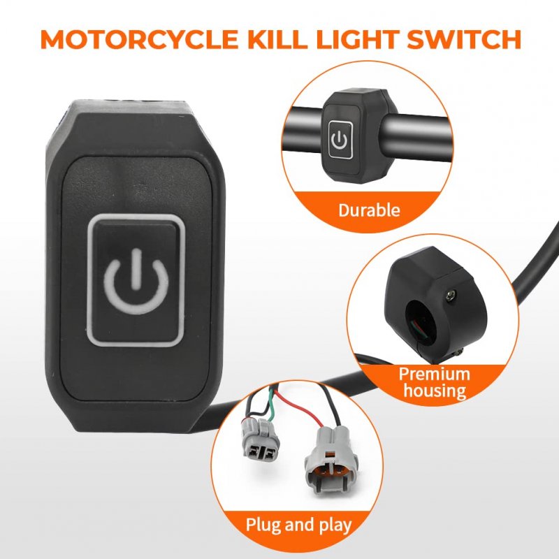 Motoqueen Headlight Kill Switch For Sur Ron Segway X260 X160 Sur-ron Light Bee X Plug And Play Waterproof Handlebar Help Save