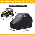 Xyzctem Utv Cover Outdoor Waterproof All-weather Protection For Polaris Rzr Can-am Yamaha Honda Kawasaki Suzuki And More With