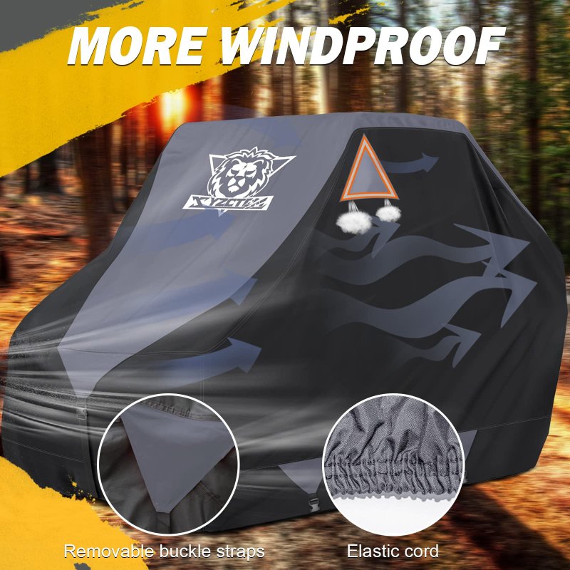 Xyzctem Utv Cover Outdoor Waterproof All-weather Protection For Polaris Rzr Can-am Yamaha Honda Kawasaki Suzuki And More With
