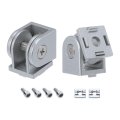 2pcs Die-cast Aluminum Pivot Joint 180a Adjustable Flexible Connector With M6 Screws For 2020 Series Extrusion Profile Aperture 