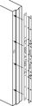 Prime-line Products U 11026 Jamb Repair Reinforcement Kit 59-1 2 Installed Steel Construction White 