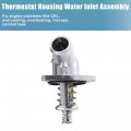 Uxcell 1pcs Car Engine Coolant Thermostat Housing Assembly No 12674639 For Chevrolet Silverado 1500 2014-2018