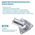 Uxcell 1pcs Car Engine Coolant Thermostat Housing Assembly No 12674639 For Chevrolet Silverado 1500 2014-2018
